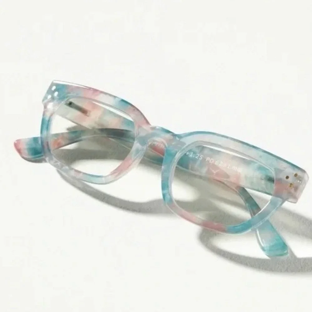 NEW Anthropologie Peepers Prism Blue Light Filtering Reading Glasses +1.25